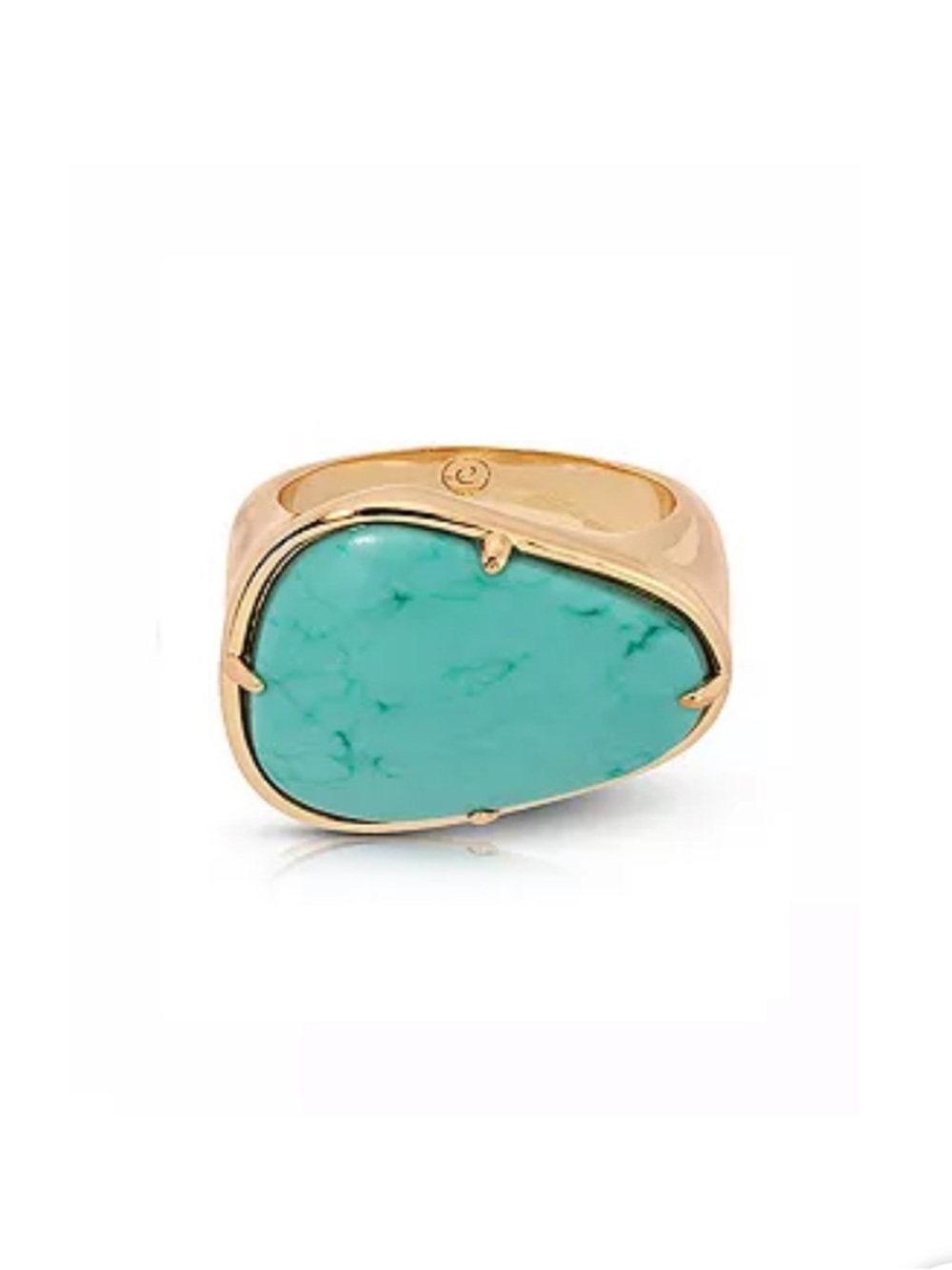 Ettika 18k Gold Plated Turquoise Solstice Ring 7